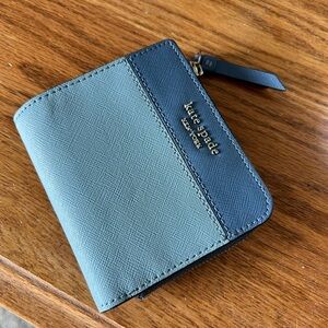 Kate Spade Blue Bi-Fold Wallet